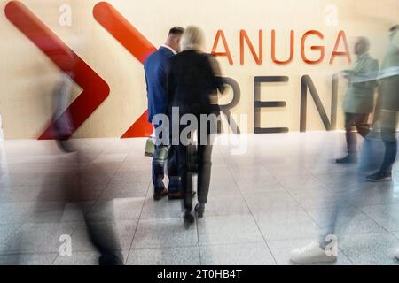 Eroeffnung Lebensmittel- und Ernaehrungsmesse ANUGA 2023 Symbolbild und Logo der Lebensmittelmesse ANUGA 2023 in der Koelnmesse , Köln, 07.10.2023 Köln Nordrhein-Westfalen Deutschland *** Eröffnungsmesse ANUGA 2023 Symbolbild und Logo der Lebensmittelmesse ANUGA 2023 in der Koelnmesse , Köln, 07 10 2023 Köln Nordrhein-Westfalen Deutschland Stockfoto