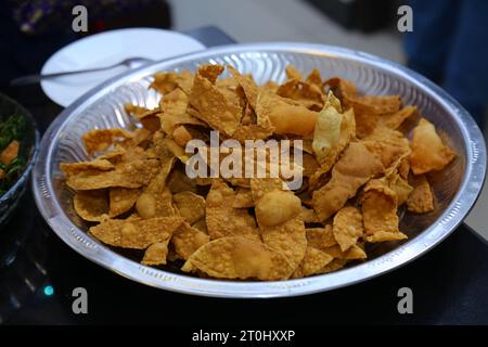 Papadam traditioneller Sri-lankischer Snack Stockfoto