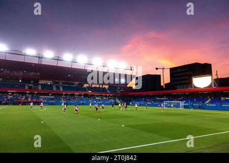 Futbol Club Barcelona Femení VS Valencia F im Johan Cruyff Stadium, Barcelona 5. Oktober 2023. Fotograf: Ale Espaliat Stockfoto