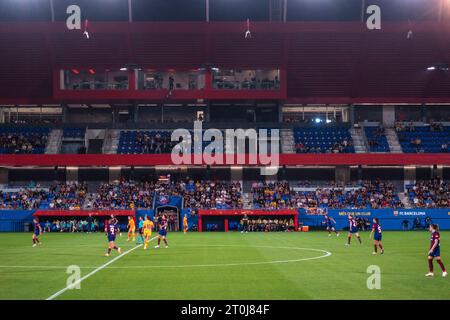 Futbol Club Barcelona Femení VS Valencia F im Johan Cruyff Stadium, Barcelona 5. Oktober 2023. Fotograf: Ale Espaliat Stockfoto