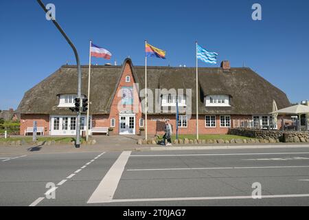 Kaamp Hüs, Tourismus-Service, Ausstellungen, Hauptstraße, Kampen, Sylt, Schleswig-Holstein, Deutschland Stockfoto