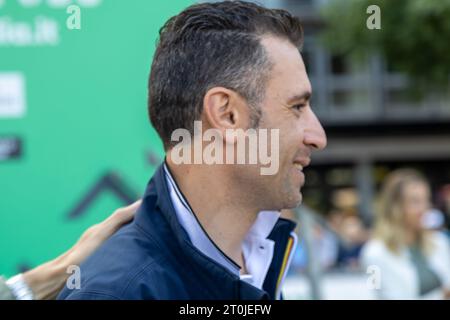 Como, Italien. Oktober 2023. Vincenzo Nibali 2023 Giro di Lombardia, Straßenradrennen in Como, Italien, 07. Oktober 2023 Credit: Independent Photo Agency/Alamy Live News Stockfoto