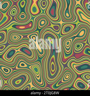 Farbenfrohe Kontur Linienmuster Kunst Stock Vektor