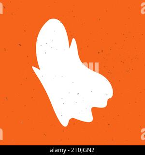 Kleiner süßer Geist. Niedlicher Geist feiert Halloween. Niedliche Geistervektor-Illustrationen für Kinder an Halloween Stock Vektor