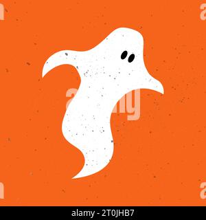 Kleiner süßer Geist. Niedlicher Geist feiert Halloween. Niedliche Geistervektor-Illustrationen für Kinder an Halloween Stock Vektor
