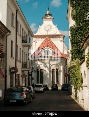 Straßenszene in der Altstadt von Zamość, Polen Stockfoto