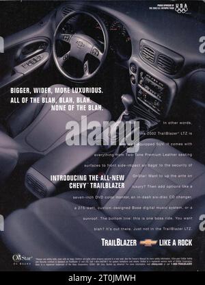 Vintage 'Time' Magazine, Ausgabe des Werbespots vom 25. Februar 2002, USA Stockfoto