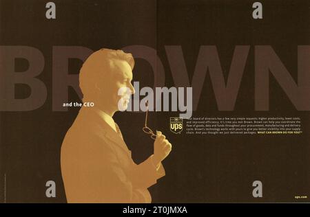 Vintage 'Time' Magazine, Ausgabe des Werbespots vom 25. Februar 2002, USA Stockfoto