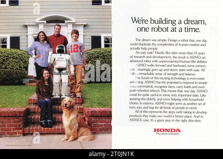 Vintage 'Time' Magazine, Ausgabe des Werbespots vom 25. Februar 2002, USA Stockfoto