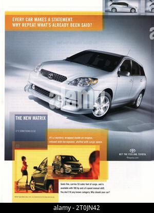 Vintage 'Time' Magazine, Ausgabe des Werbespots vom 25. Februar 2002, USA Stockfoto