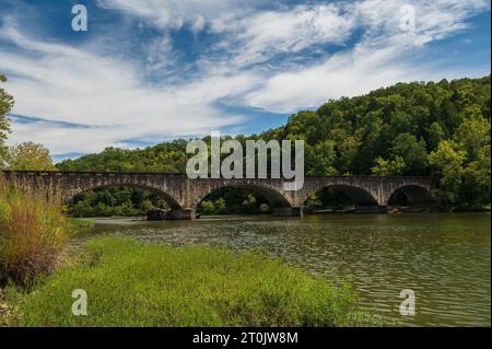 Die Gatliff Bridge Im Cumberland State Park In Corbin Kentucky Stockfoto