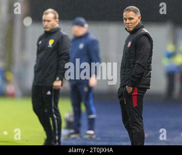 Falkirk, Schottland. Oktober 2023. John Rankin (Hamilton - Manager) Falkirk Vs Hamilton Academical - Cinch League 1 Credit: Raymond Davies / Alamy Live News Stockfoto