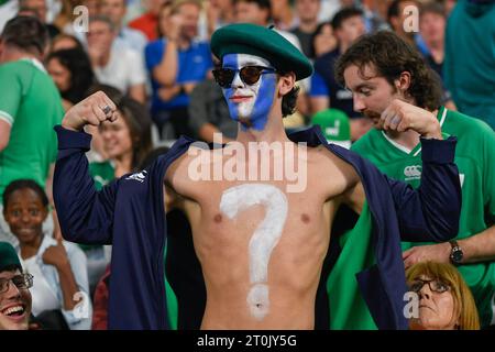 Julien Mattia/Le Pictorium - Spiel der Rugby-Weltmeisterschaft Irland, Großbritannien. Oktober 2023. Frankreich/seine-Saint-Denis/Saint-Denis - Spiel der Rugby-Weltmeisterschaft Pool B zwischen Irland und Schottland im Stade de France am 7. Oktober 2023. Quelle: LE PICTORIUM/Alamy Live News Stockfoto