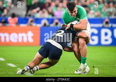 Saint Denis, Frankreich. Oktober 2023. Dan SHEEHAN aus Irland während der Weltmeisterschaft 2023, Pool B Rugby union Spiel zwischen Irland und Schottland am 7. Oktober 2023 im Stade de France in Saint-Denis bei Paris, Frankreich - Foto Matthieu Mirville/DPPI Credit: DPPI Media/Alamy Live News Stockfoto