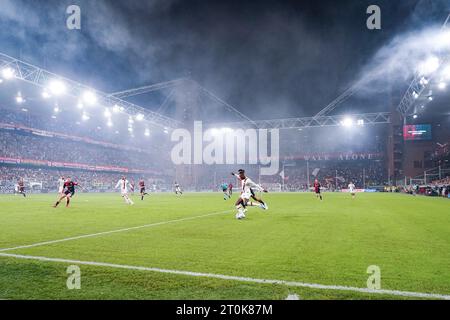 Genua, Italien. Oktober 2023. Allgemeine Ansicht des Luigi Ferrari Stadions während des Serie A Tim Spiels zwischen Genua CFC und AC Milan im Luigi Ferrari Stadion am 7. Oktober 2023 in Genua, Italien. Quelle: Giuseppe Maffia/Alamy Live News Stockfoto