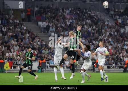 Marseille, Frankreich. Oktober 2023. Während des Spiels der UEFA Europa League im Stade de Marseille, Marseille. Der Bildnachweis sollte lauten: Jonathan Moscrop/Sportimage Credit: Sportimage Ltd/Alamy Live News Stockfoto