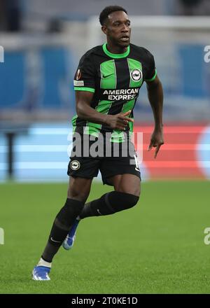 Marseille, Frankreich. Oktober 2023. Danny Welbeck aus Brighton während des Spiels der UEFA Europa League im Stade de Marseille, Marseille. Der Bildnachweis sollte lauten: Jonathan Moscrop/Sportimage Credit: Sportimage Ltd/Alamy Live News Stockfoto