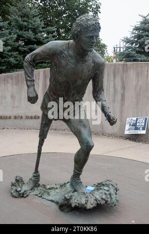 Terry Fox Statue in St. John's, Neufundland & Labrador, Kanada Stockfoto