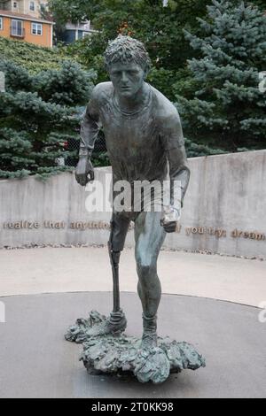 Terry Fox Statue in St. John's, Neufundland & Labrador, Kanada Stockfoto