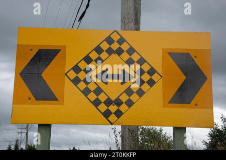 Verkehrsschild in Deer Lake, Neufundland & Labrador, Kanada Stockfoto