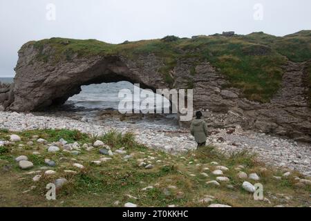 Der Arches Provincial Park in Portland Creek, Neufundland & Labrador, Kanada Stockfoto