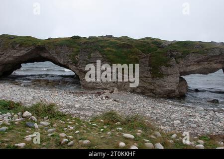 Der Arches Provincial Park in Portland Creek, Neufundland & Labrador, Kanada Stockfoto