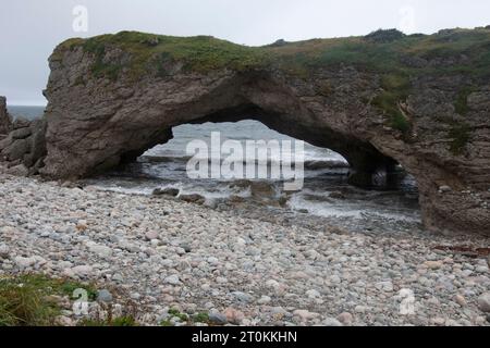 Der Arches Provincial Park in Portland Creek, Neufundland & Labrador, Kanada Stockfoto