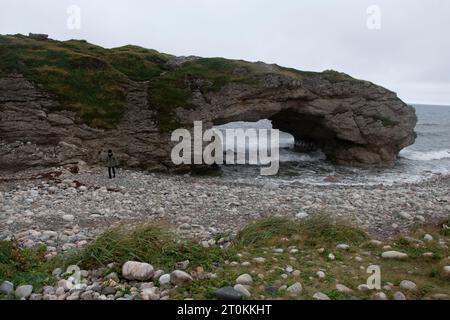 Der Arches Provincial Park in Portland Creek, Neufundland & Labrador, Kanada Stockfoto