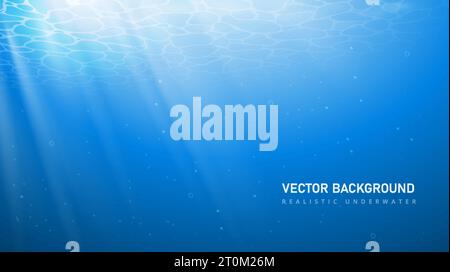 Realistischer Wasserhintergrundvektor Stock Vektor