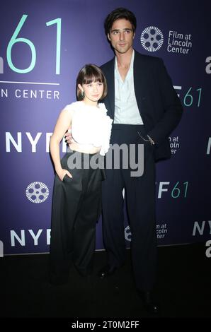 Oktober 2023 Cailee Spaeny und Jacob Elordi besuchen das New York Film Festival 61Premiere von Priscila im Avery Fisher Hall Lincoln Center in New York. Oktober 2023 Credit:RW/MediaPunch Stockfoto