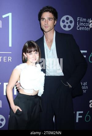 Israel, 8. Oktober 2023. Oktober 2023 Cailee Spaeny und Jacob Elordi besuchen das New York Film Festival 61Premiere von Priscila im Avery Fisher Hall Lincoln Center in New York. Oktober 2023 Copyright: XRWx Credit: Imago/Alamy Live News Stockfoto