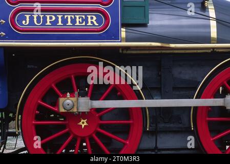 Dampfmaschine Jupiter, Golden Spike National Historic Site, Utah Stockfoto