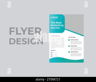 Modernes, kreatives Marketing-Flyer-Design Stock Vektor