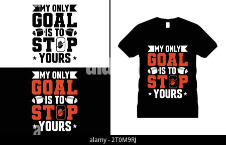 American Football T-Shirt Design Liebhaber Lustige Typografie Vektor Grafik Rugby Shirt Männer & Frauen Geschenke Stock Vektor