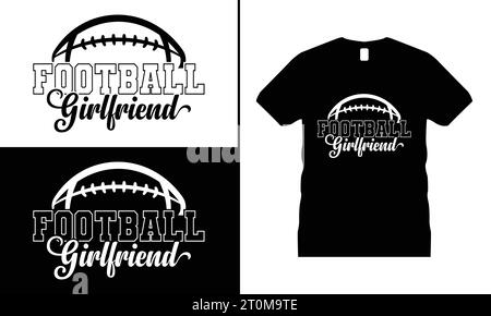 American Football T-Shirt Design Liebhaber Lustige Typografie Vektor Grafik Rugby Shirt Männer & Frauen Geschenke Stock Vektor