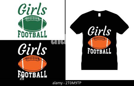 American Football T-Shirt Design Liebhaber Lustige Typografie Vektor Grafik Rugby Shirt Männer & Frauen Geschenke Stock Vektor