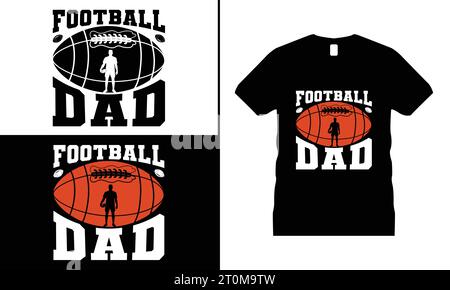 American Football T-Shirt Design Liebhaber Lustige Typografie Vektor Grafik Rugby Shirt Männer & Frauen Geschenke Stock Vektor