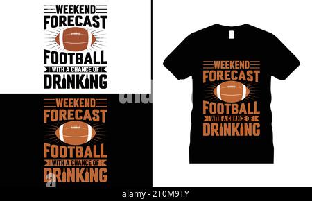 American Football T-Shirt Design Liebhaber Lustige Typografie Vektor Grafik Rugby Shirt Männer & Frauen Geschenke Stock Vektor