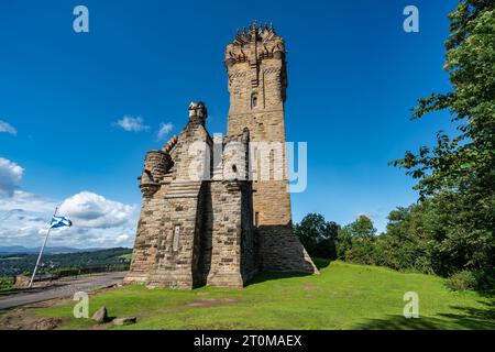 National Wallace Monument auf dem Hügel Abbey Craig in Stirling, Schottland Stockfoto