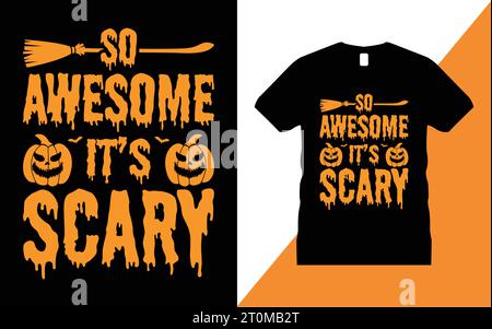 Happy Halloween T-Shirt Design Vektor Grafik lustiger Geist Kürbis für Männer Frauen Kinder Geschenke Shirt Stock Vektor