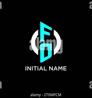 Design-Ideen FÜR kreisförmige Monogramm-Logos Stock Vektor