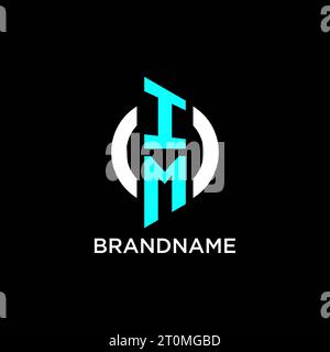 Design-Ideen für das im-Kreis-Monogramm-Logo Stock Vektor