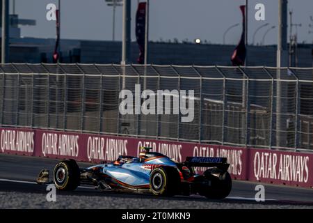 Lusail, Losail, 07. Oktober, Alex Albon, aus Thailand, tritt für Williams Racing an. Sprint Race, 18. Runde der Formel-1-Meisterschaft 2023. Quelle: Michael Potts/Alamy Live News Stockfoto