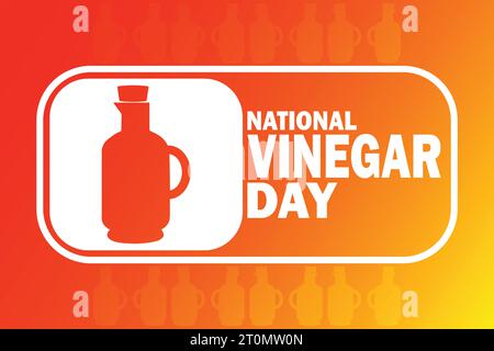 National Essig Tag Vektor Illustration. Urlaubskonzept. Vorlage für Hintergrund, Banner, Karte, Poster mit Textbeschriftung. Stock Vektor