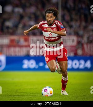 Düsseldorf, Deutschland. Oktober 2023. Emmanuel Iyoha (F95) Fortuna Düsseldorf - VfL Osnabrück 06.10.2023 Copyright (nur für journalistische Zwecke) Stockfoto