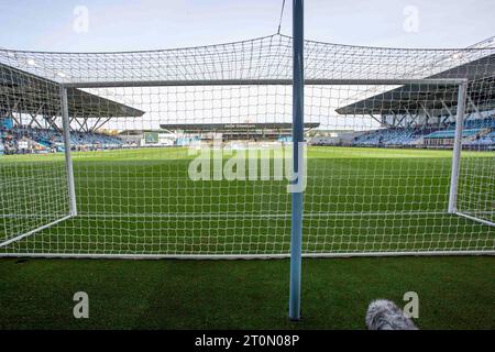 Allgemeine Ansicht des Spiels der Barclays FA Women's Super League zwischen Manchester City und Chelsea im Academy Stadium, Manchester am Sonntag, den 8. Oktober 2023. (Foto: Mike Morese | MI News) Stockfoto