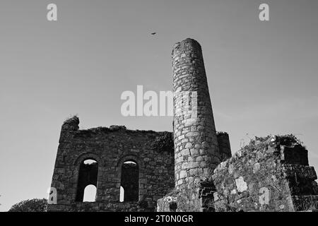 Große Flachtragfähigkeit, Zinnmine Cornwall Penwith Stockfoto