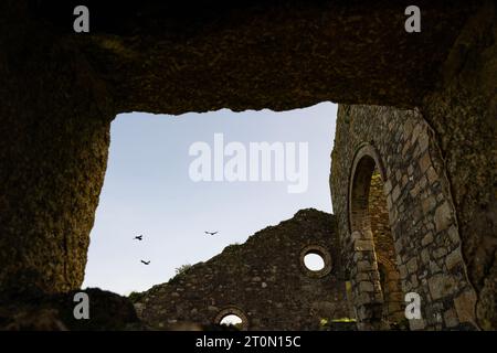 Große Flachtragfähigkeit, Zinnmine Cornwall Penwith Stockfoto