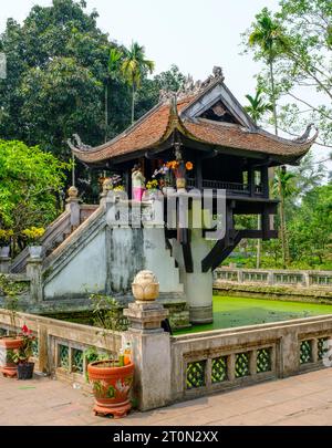 Hanoi, Vietnam. Eine-Säulen-Pagode. Stockfoto