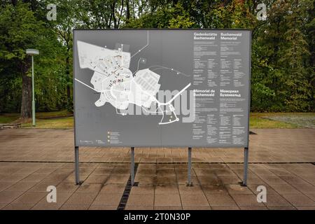 Buchenwald Mahn- und Gedenkstätte Buchenwald, ehemaliges KZ bei Weimar im Bundesland Thüringen - 08.10.2023 Buchenwald *** Gedenkstätte Buchenwald, ehemaliges KZ bei Weimar in Thüringen 08 10 2023 Buchenwald Stockfoto